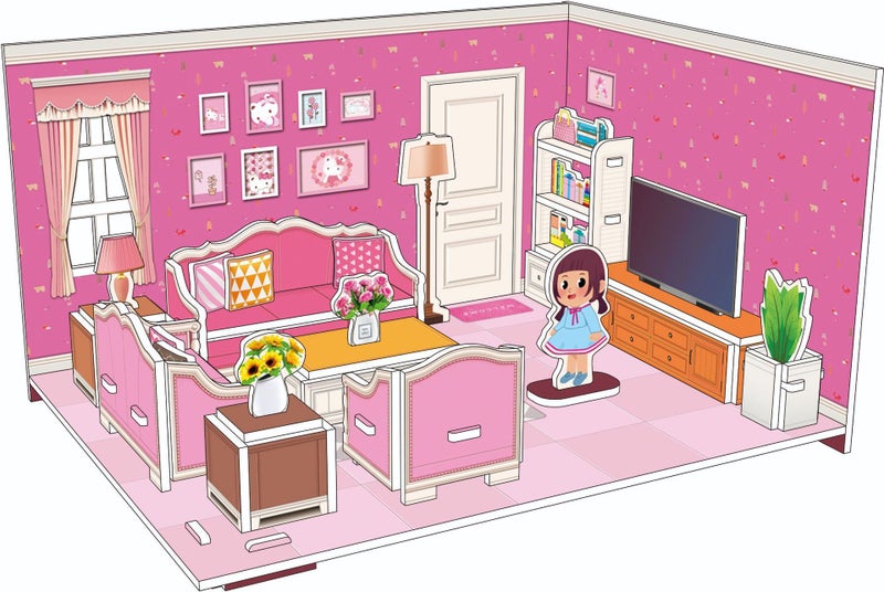 Children'S Jigsaw Puzzle Three-Dimensional 3D Model Hand-Assembled House Girls Educational Early Education Toys Creative Gift - Image 1